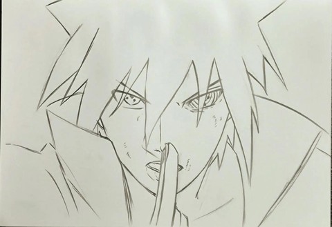 火影忍者怎么画佐助[图2]