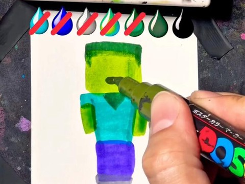 我的世界的僵尸怎么画[图2]